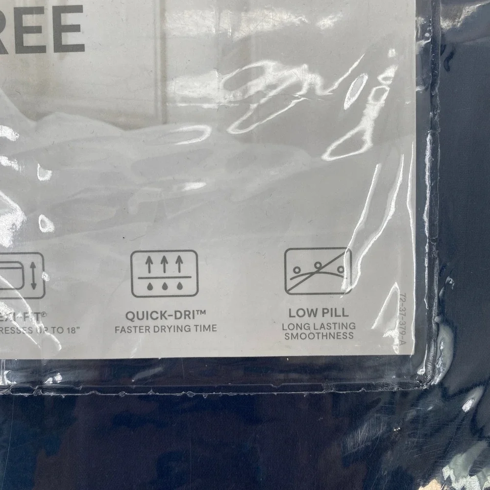 Liz Claiborne Sheet Set Split King Indigo Blue 600TC Cotton Wrinkle Free 5pc